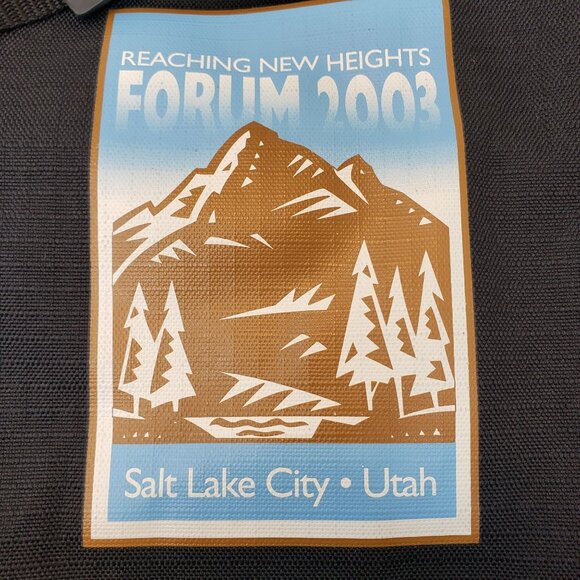 Vintage 2003 Forum Conference Shoulder Bag Salt Lake City Utah Messenger Bag - Picture 4 of 12